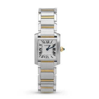 Cartier Pre-owned Cartier Tank Franaise Quartz White Dial Ladies Watch 2384