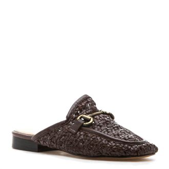 Silent D Womens Cora Woven Mules In Brown