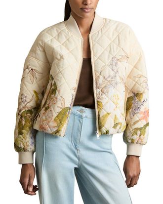 Reiss Nina Print Printed Bomber Jacket