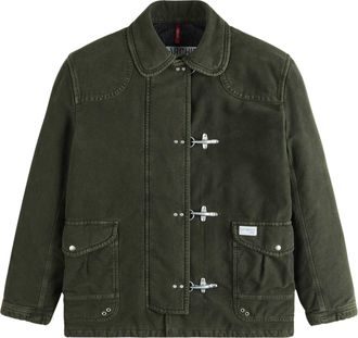 Fay Frosted Cotton 4 Ganci Toggle Jacket