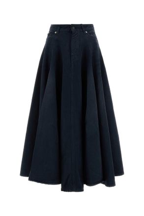 Balenciaga Dark Blue Denim Skirt