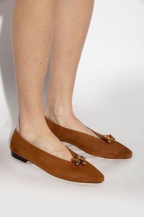 Jimmy Choo London Margot Ballet Flats, Womens, Brown