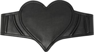 Vivienne Westwood Heart Corset Belt - Dames - Riemen - Zwart - S/M - Leer - Accessoires