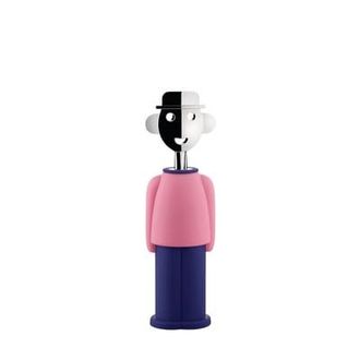 Alessi Bottle opener Mendini - Pink - Laminated steel - Designer Alessandro Mendini