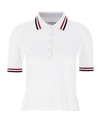Thom Browne Stitched Short Sleeve Polo