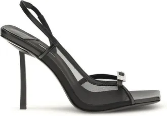 Le Silla Black Calf Leather Bos Taurus Stiletto Heel Womens Sandals