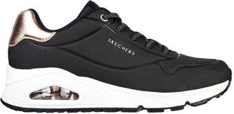 Skechers Stand On Air-sportschoenen met luipaardprint voor dames (Zwart)