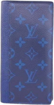 Louis Vuitton Pre-owned Wallets, male, Blue, Size: ONE SIZE Pre-owned Long Wallet (bi-fold)