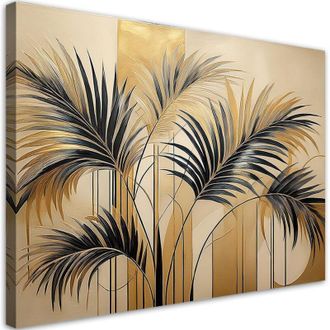 Artgeist Artgeist - Quadro su tela, Foglie minimaliste - 120x80