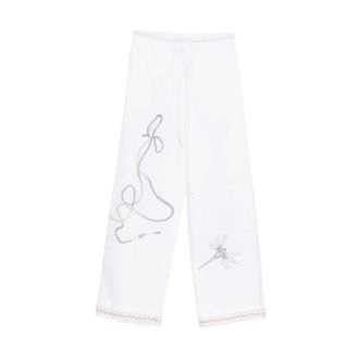 Alysi Straight Trousers, female, White, Size: 2XS Trousers