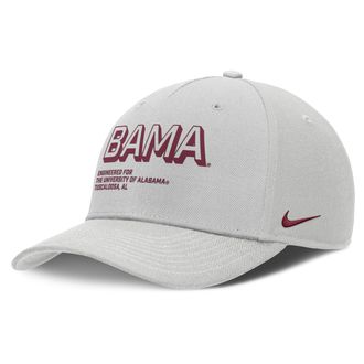 Nike Alabama On-Field Primetime Rise Nike Mens College Adjustable Hat in Grey | NC960BBABN-9G9