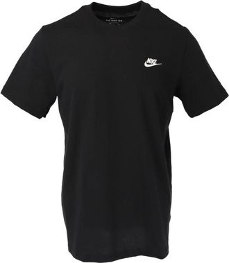 Nike Korte mouwen ronde hals T-shirt - Heren - Sportshirts - Zwart - L - Katoen - Fitness