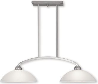 Livex Lighting Livex Somerset 2-Light Brushed Nickel Billiard/Island