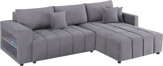 Habitat & Jardin Sof&aacute; esquinero gris 264 x 178 x 88 cm