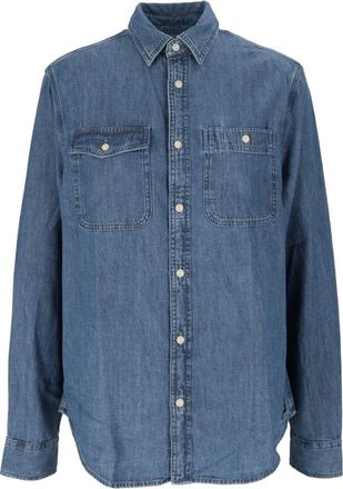 Barbour Dufton Chambray Shirt - Heren - Spijkeroverhemden - Blauw - XL - Katoen - Overhemden