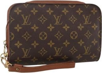 Louis Vuitton Pre-owned Canvas Clutch - Dames - Vintage Clutch - Bruin - ONE Size - Vintage