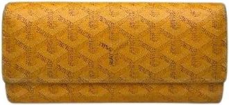 Goyard Pre-owned Vintage Portemonnee - Dames - Vintage Accessoires - Geel - ONE Size - Leer - Vintage