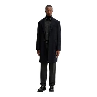 Barena Single-Breasted Coats - Heren - Mantel - Blauw - XL - Wol - Jassen
