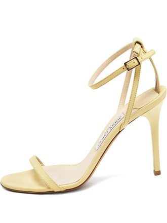 Jimmy Choo London 105mm leather ankle-strap sandals - Yellow