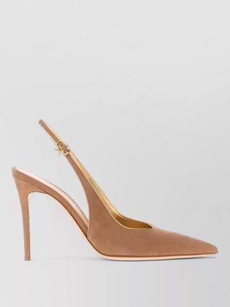 Gianvito Rossi suede slingback pumps