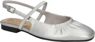 Easy Street Blake Slingback Flat in Silver at Nordstrom, Size 7.5
