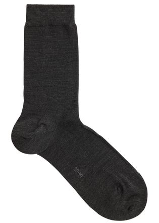 Falke Soft Merino Wool-blend Socks - Anthracite - 39-40 (IT39 - 40 / UK6 - 8)