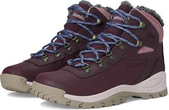 Columbia Newton Ridge Waterproof Omni-Heat II Womens Climbing Shoes Moonvista/Vapor : 5.5 B - Medium, Leather/Rubber/Suede