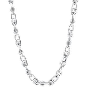 Pompeii3 Mens 14k Gold (156gram) or Platinum (293gram) 8mm Link Chain Necklace 24