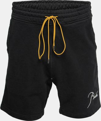 Rhude Black Cotton Shorts