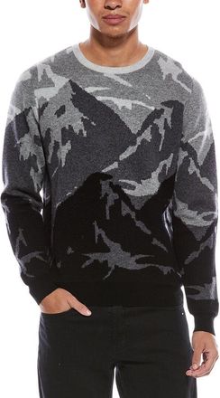 Brodie Graphic Mountain Wool & Cashmere-Blend Crewneck Sweater