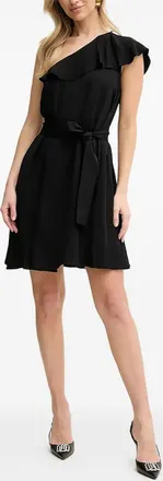 A|X Armani Exchange Abito corto monospalla - Nero