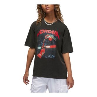 Nike Jordan (WMNS) Air Jordan Heritage Graphic T-Shirt Washed Black FB5137-010