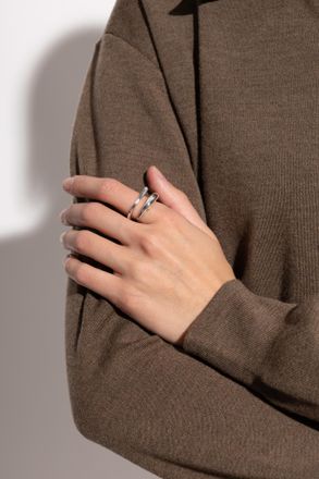 Bottega Veneta Silver Ring, Womens, Silver