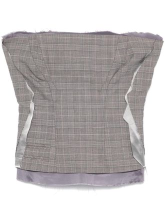 Ottolinger Womens Plaid Check Corset
