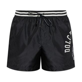 Dolce & Gabbana Beachwear, male, Black, Size: L Swim Shorts