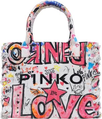 Pinko Beach Shopper - Dames - Shoppers - Veelkleurig - ONE Size - Katoen - Tassen