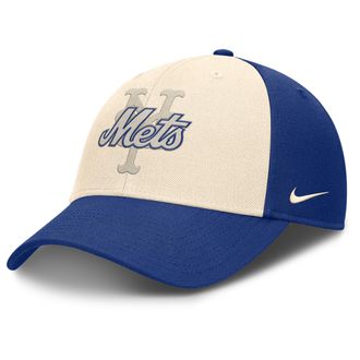 Nike New York Mets Statement Club Nike Mens Dri-FIT MLB Adjustable Hat in Blue | NB110DJINME-CJ5