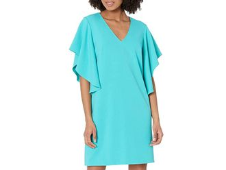 Trina Turk Moore Dress Womens Dress Tranquil Turquoise : 0, Polyester/Spandex