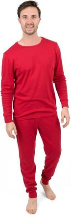 Leveret Mens Cotton Solid Matching Family Pajamas in Red at Nordstrom, Size Xxx-Large