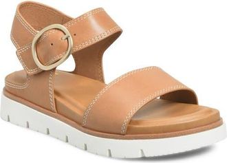 S&ouml;fft Gweneth Ankle Strap Platform Sandal in Caramel at Nordstrom, Size 6.5