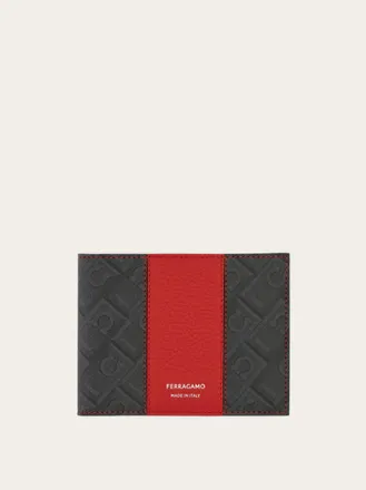 Ferragamo Men Ferragamo Monogram wallet - Citymatch Capsule Pink