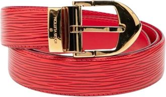 Louis Vuitton Pre-owned Belts, female, Red, Size: ONE SIZE Pre-owned Epi Leather Belt