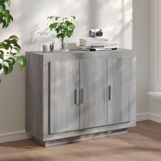 vidaXL Credenza Grigio Sonoma 92x35x75 Cm In Legno Multistrato - Vidaxl
