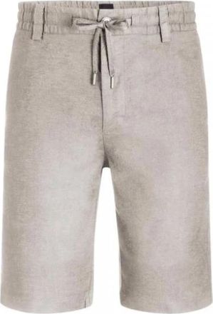 HUGO BOSS Chino Tapered Shorts - Heren - Korte Broeken - Grijs - W34 - Katoen - Korte Broeken