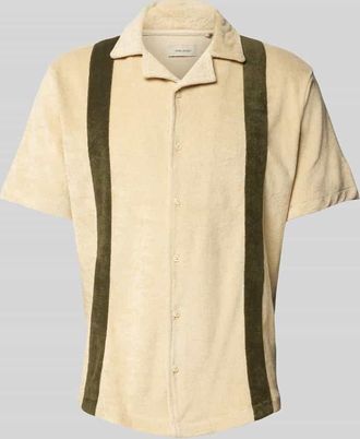 Blend Regular Fit Freizeithemd mit Resortkragen Modell EUGEN in Sand, Gr&ouml;&szlig;e 3XL