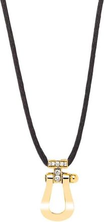 Fred Perry Force 10 18K Yellow Gold Diamond Pendant