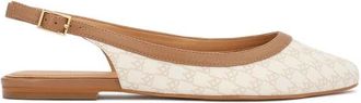 Kazar Blaire Flat Slingback Pumps - Dames - Ballerinas - Wit - 35 EU - Leer - Schoenen