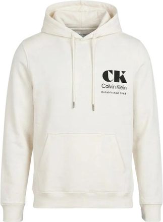 Calvin Klein Hoodies - Heren - Hoodies - Wit - M - Hoodies & sweatvesten