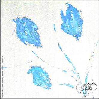 Rosemary Goodenough White & Blue Springing Tulips VI Silk Scarf