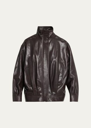Arma Paula Oversized Leather Jacket